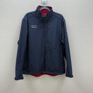 Oobe Chick Fil A Employee Delivery Full Zip Softshell Fleece Lined Jacket sz XL